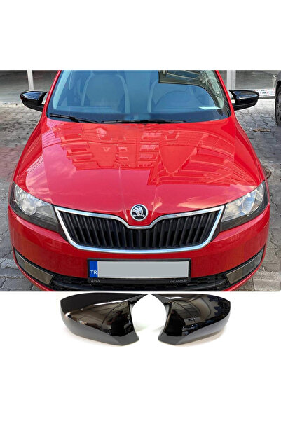 AkmTuning Skoda Rapid Batman Yarasa Ayna Kapağı Piona Black ABS 2015 2016 201...