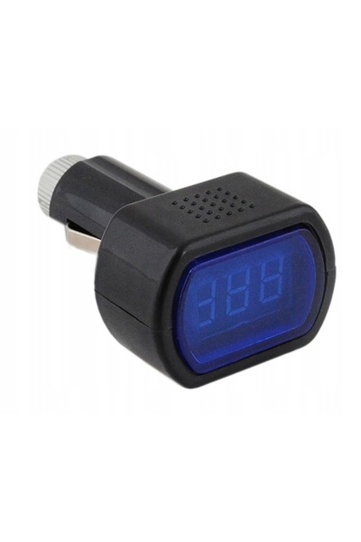 zola Digital voltmeter, with display, black, 12V- 24V