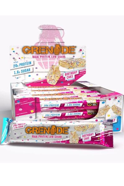 Grenade High Protein Bar Birthday Cake Pack of 12