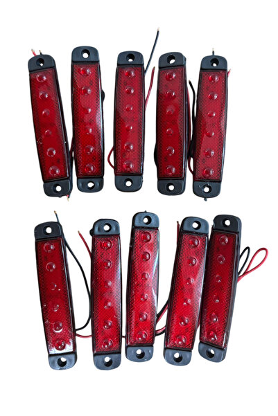 TAS Parmak Lamba 6 Led 12v Kırmızı Su Geçirmez (E Belgeli) 10 Adet Fiyatı TAS...