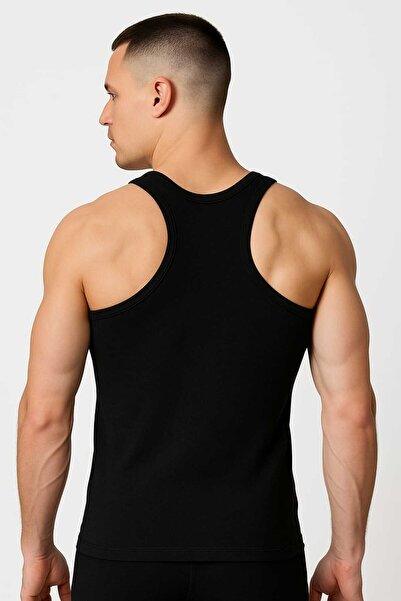 Sedef Yıldızı Ανδρικό Αθλητικό Μπλουζάκι Μαύρο 10 Τεμάχια