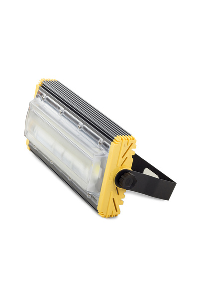 zola Προβολέας COB LED 50W, 5000LM, προστατευτικό γυαλί, τροφοδοτικό AC 86-265V, 22x11x6 cm, γκρι/κίτρινο