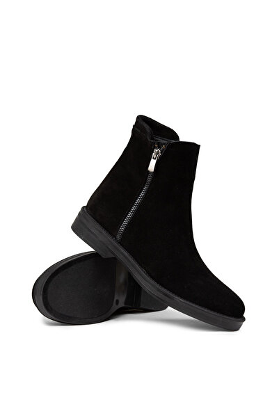 Deery Kadın Hakiki Süet Siyah Günlük Bot