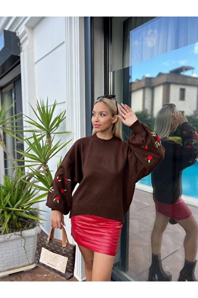 For Angels Бродиран пуловер с голям размер