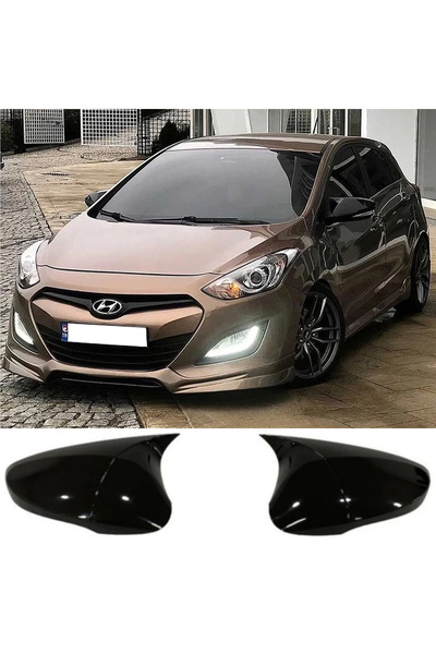 AkmTuning Hyundai i30 Batman Yarasa Ayna Kapağı Parlak Siyah ABS 2012 2013 20...