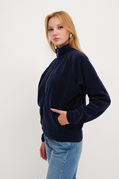 Addax Dik Yaka Polar Hırka H12034