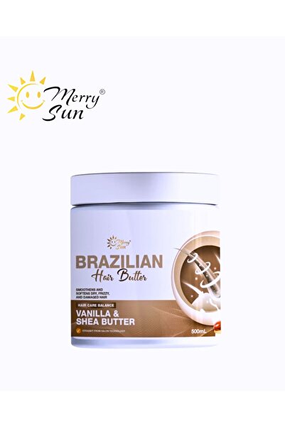 merry sun علاج متوازن للعناية بالشعر بالفانيليا البرازيلية وزبدة الشيا 500 مل