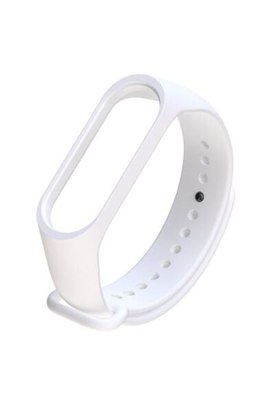 digital-play Silicone Strap Compatible with Xiaomi Mi Band 3 / Mi Band 4, White