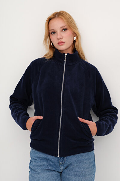 Addax High Neck Fleece Cardigan H12034