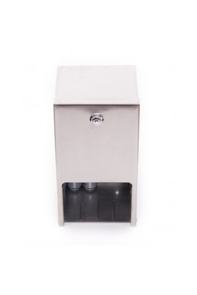 LİMPİO Dispenser pentru hartie igienica TP210W, inchidere cu cheie, inox