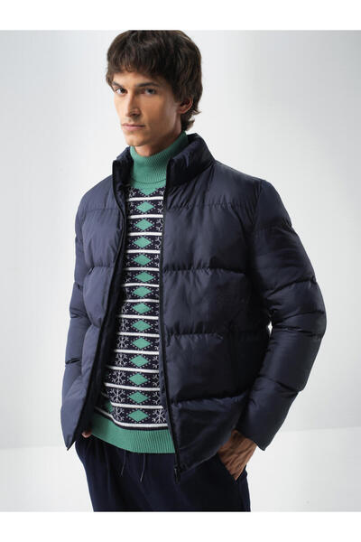 Xint Erkek Lacivert Formunu Koruyan Regular Fit Mont