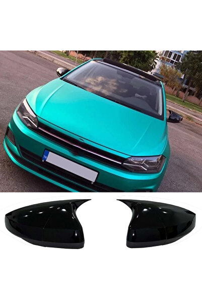 Genel Markalar Vw Polo Mk6 FL Batman Yarasa Ayna Kapağı Piona Black ABS 2021 ...