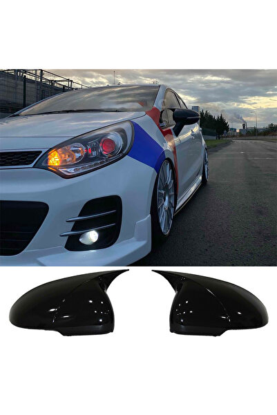 AkmTuning Kia Rio Batman Yarasa Ayna Kapağı Sinyalli Piano Black 2012 2013 20...
