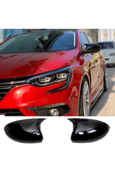 AkmTuning Renault Megane 4 Batman Yarasa Ayna Kapağı Piona Black ABS 2016 201...