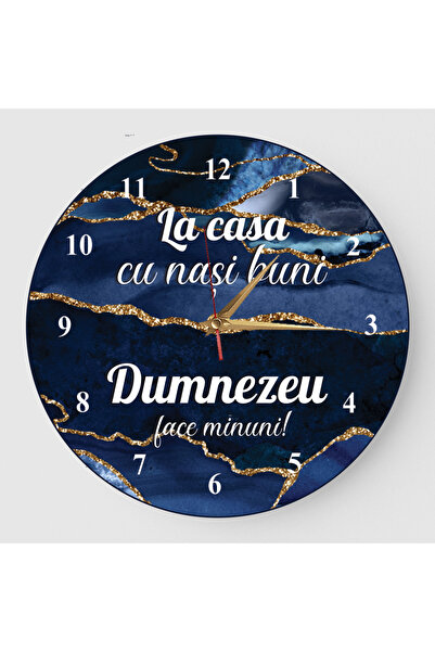 Unbranded/Generic Ceas cadou la casa cu nasi buni marmura albastra