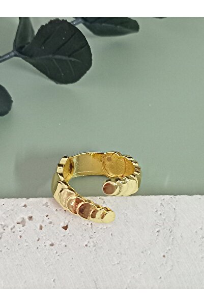 modamira خاتم ذهبي قابل للتعديل على شكل صليب، لا يفقد لونه