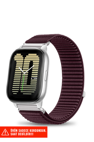 Nezih Case Amazfit Bip / Bip Lite / Bip U Pro / Active / Cheetah (Kare) / Bip 3 / Bip 3 Pro Uyumlu Kordon 20mm