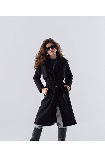 MODA Kaşe Kumaş Allerli Kaban