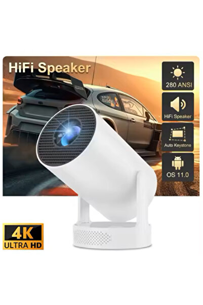 Nord-X Smart Nord-X® HY300PRO HIFI Video Projector, Wi-Fi 6, Extra 5W Speaker, 280 ANSI, up to 130”