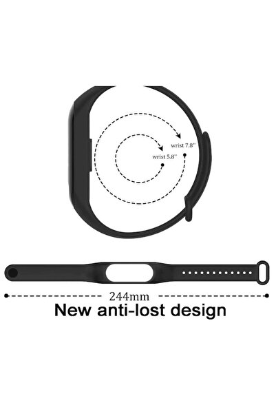 digital-play Silicone strap for Xiaomi Mi Band 7, White