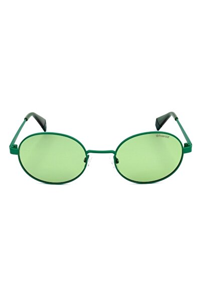 Polaroid , Unisex Round Polarized Sunglasses, Green, 51-20-145
