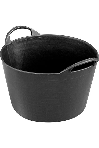 ALNİ Coș flexibil din cauciuc negru 14 L