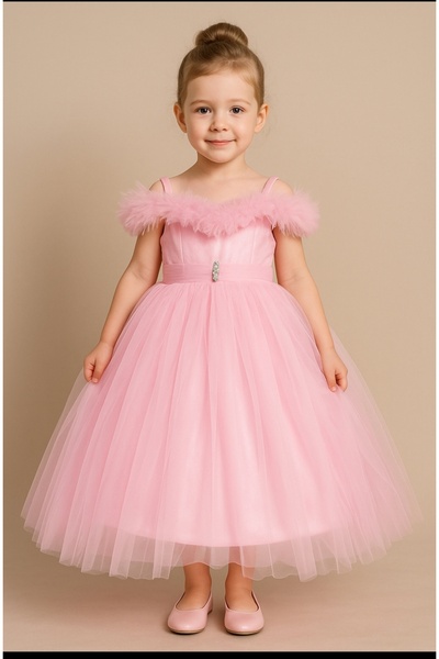 aymelya فستان سهرة للفتيات مرن على الكتف مفتوح من الجانبين مبطن ومزين بريق