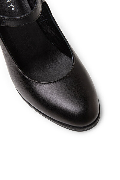 Deery Women's Genuine Leather Black Mary Jane Casual Shoes