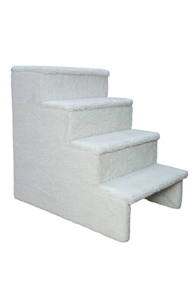 teknotrust Kedi ve köpekler için 4 basamaklı şık merdiven, bej renk seçeneğiy...