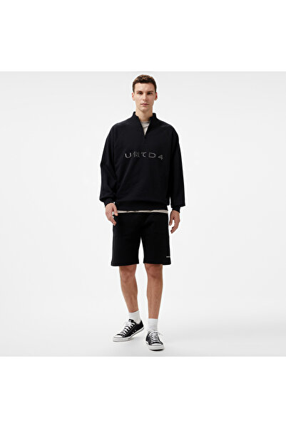 United 4 UNITED4 Erkek Siyah Şort