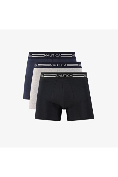 Nautica Erkek Lacivert Standart Fit 3'lü Boxer