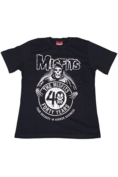 ATLANTİS SHOP Tricou Misfits 40 de ani Negru