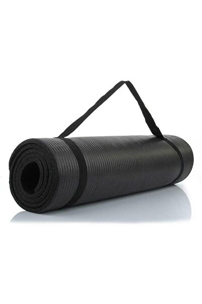 Fitness Max سجادة يوغا سوداء بسمك 10 مم