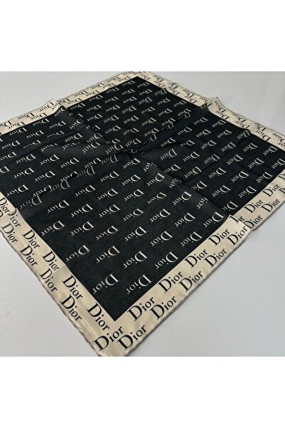 locella Μαλακό βαμβακερό ασπρόμαυρο κασκόλ LDFC4403