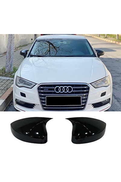 AkmTuning Audi A3 8V Batman Yarasa Ayna Kapağı Parlak Siyah ABS 2012 2013 201...
