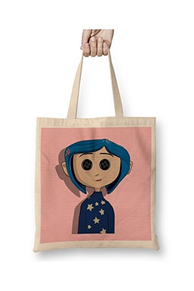 Toyaso Coraline Jones Тканинна сумка з довгими ручками Сумка для покупок Сумка для пляжу