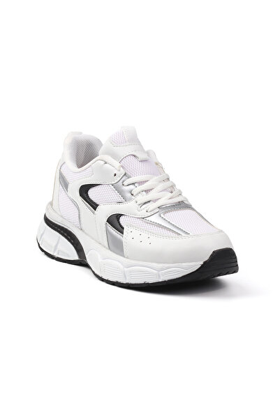 KAJILA Women's White Black Sneaker Casual Orthopedic Sports Shoes