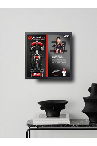 artevelle MoneyGram Haas F1 VF-24 Yarış Arabası (242 Parça) – Esteban Ocon Tasarımlı Tablo (Legolu/Arabalı)