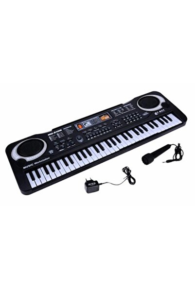 dalimag Claviatură electronică pentru copii, cu microfon și funcție de înregistrare, 10 melodii demonstrative, 61 de taste