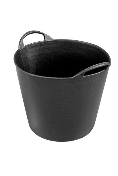 ALNİ Coș flexibil din cauciuc negru 42 L