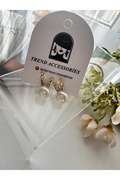 MODA 14k Vip Seri 10 mm Tavşan İnci Küpe