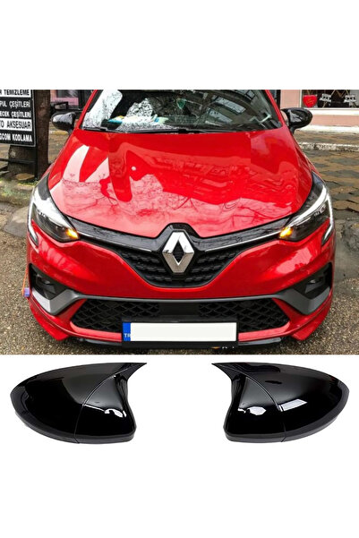 AkmTuning Renault Clio 5 Batman Yarasa Ayna Kapağı Piona Black ABS 2019 2020 ...