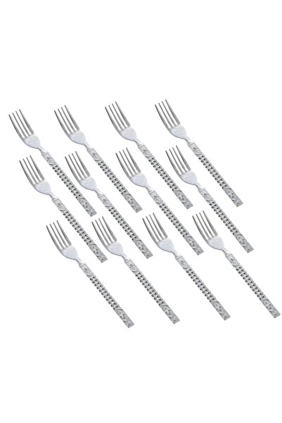 ORIAN شوك عشاء يابانية من الفولاذ مكونة من 12 قطعة