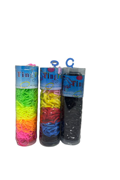 BERG ATELIER 3-Piece Transparent Colorful Non-Breakable Rubber Buckle Perm Ru...