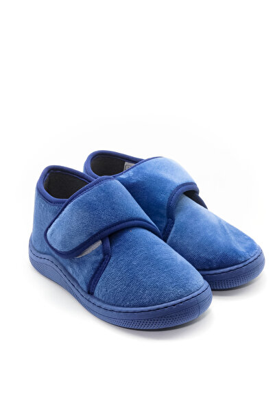Stella Pendenza Blue Velvet Kids Papuci unisex pentru copii cu velcro, confortabil, cu talpă anti-alunecare, pantofi pentru acasă KP-2012