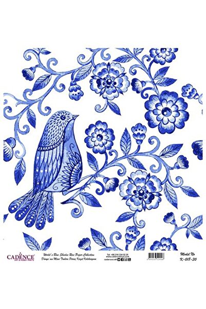 Cadence Blue Shades of the World Rice Decoupage Paper - K-018