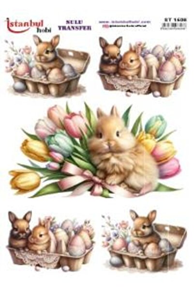 İstanbul Hobi ورق نقل مائي 25×35 سم ST-1508