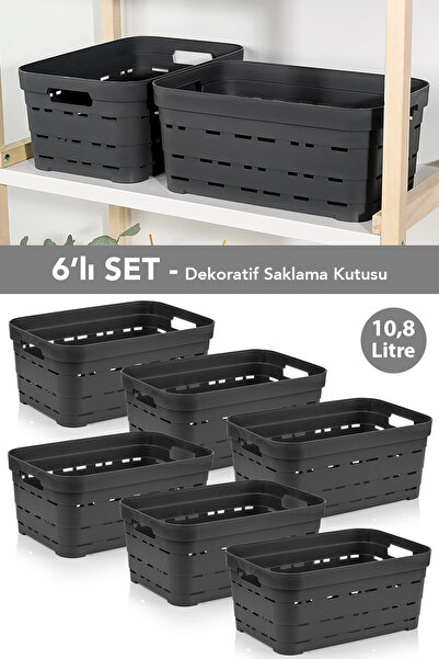 Meleni Home 6-отвірна декоративна пірамідальна коробка для зберігання - орган...