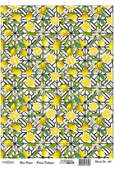 Cadence Brass Decoupage Paper - Model 614
