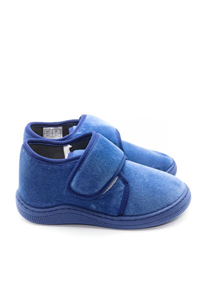 Stella Pendenza Blue Velvet Kids Papuci unisex pentru copii cu velcro, confortabil, cu talpă anti-alunecare, pantofi pentru acasă KP-2012